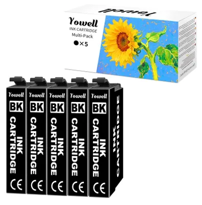 Obrázek produktu pro 5 kompatibilních černých tiskových kazet pro tiskárny Epson
