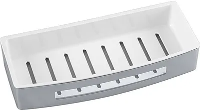 Produktbild von BYTRO Seifenkorb Edelstahl Kunststoff poliert 125x300x55 mm für Bad & WC >> zum Bohren
