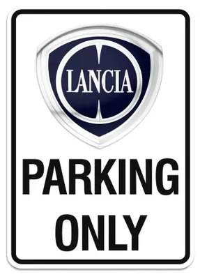 Produktbild von Schild Lancia Parking Only, 28 x 40 cm