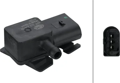 Immagine prodotto di HELLA 6PP 009 409-021 Sensore, Abgasdruck - 3 poli, a clip