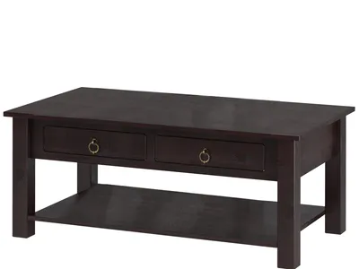 Produktbild von ILONA - Couchtisch mit 2 Schubladen in Kiefer dunkelbraun