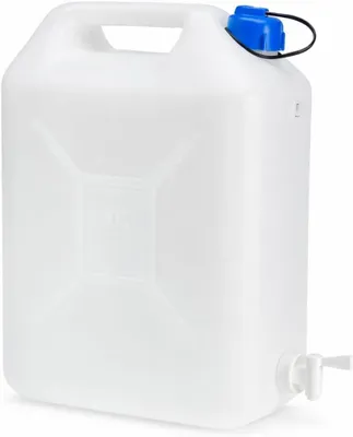 Obrázok produktu pre Kanister na vodu 20 l, plast bez BPA, s kohútikom a skrutkovacím uzáverom, pre kempovanie