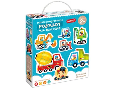 Image de CZUCZU Puzzle progressif Véhicules sur chantier pour enfants 2+ 91842