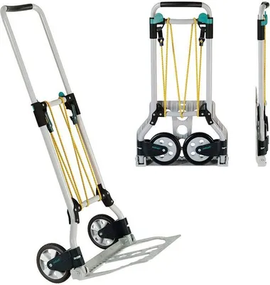 Immagine prodotto di wolfcraft GmbH TS 600 - Carrello per sacchi - alluminio - nero - 70 kg - 2 ruote/ruote - plastica - Europa (5505000)