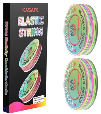 Elastisches Regenbogen-Garn, 2 Größen, 25 m & 20 m, 3-fädig