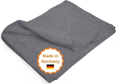 Produktbild von sleepling - Kuscheldecke Premium, Sofadecke, 150 x 200 cm, waschbar, dunkelgrau melange