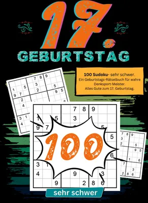 Produktbild von 17. Geburtstag- Sudoku Geschenkbuch