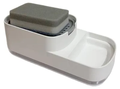 Immagine prodotto di Distributore 2-in-1 per sapone da cucina con portaspugna