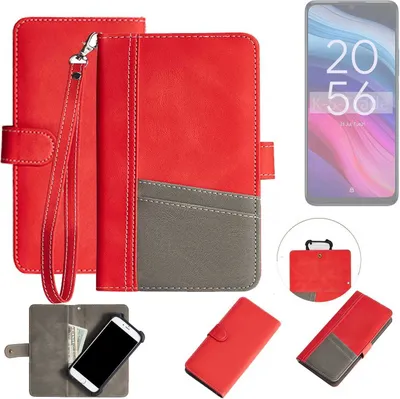 Produktbild von K-S-Trade Handy Schutzhülle für TCL 505 Hülle Portemonnee Brieftasche Klapphülle Kartenfächer Flip Wallet Case Etui