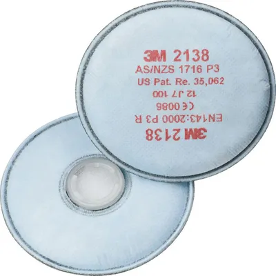 Produktbild von Rundpartikelfilter m.Aktivkohle P3R 2138 EN143 f.Art.Nr.4000370680/-690 3M