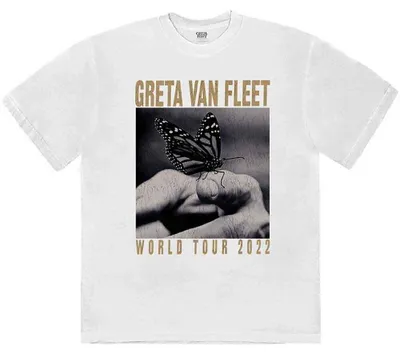 Productafbeelding van Greta Van Fleet Wereldtournee, T-shirt met korte mouwen, wit, maat M