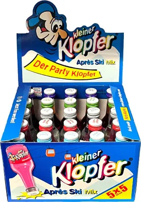 Produktbild von Kleiner Klopfer Après Ski Mix, 15-18% Vol. 25x 0,02 l Partybox