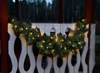 Produktbild von Best Season LED-Girlande "Ottawa Swag" beleuchtet ca. 150 cm, 30 warm white LED, outdoor, Trafo, 612-55