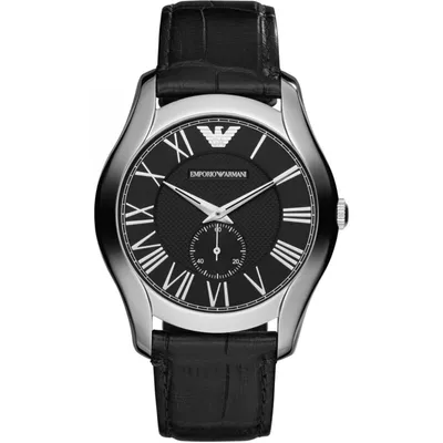 A product shot of an Emporio Armani watch.
