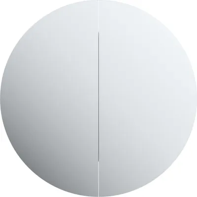 Zdjęcie produktu dla vidaXL Szafka łazienkowa z okrągłym lustrem i LED biała 40x40x17,5 cm