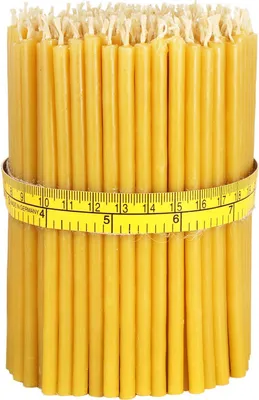 Produktbild von 300x Qualität Bienenwachs Dünne Ritual Kerzen Höhe 14cm Kirche - ca. 990g 36409