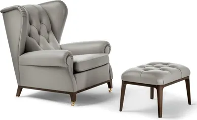 Produktbild von Modern Set Garnitur Polster Relax Fernseh 2tlg. Sessel Hocker Beistell Designer