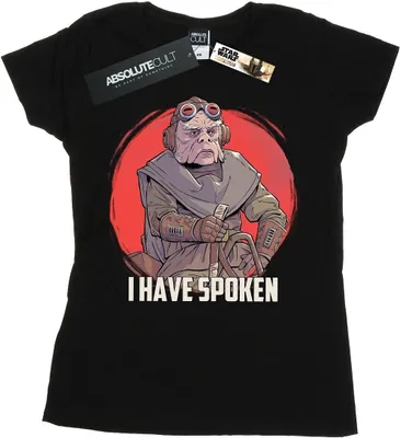 Produktbild von Star Wars - "The Mandalorian I Have Spoken" T-Shirt für Damen BI42926 (M) (Schwarz)