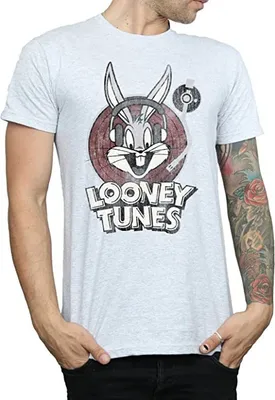 Produktbild von Looney Tunes - T-Shirt Logo für Herren BI1438 (XXL) (Grau)