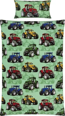Produktbild von REDBEST Kinder-Bettwäsche grün 1x 135x200 cm + 1x 40x80 cm