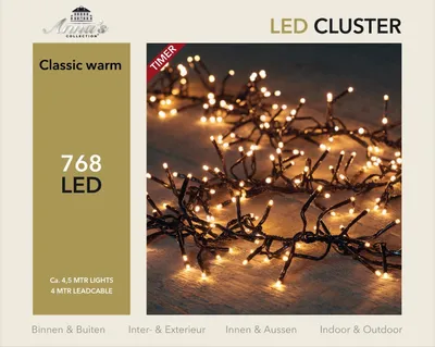 Productafbeelding van Clusterverlichting 768 lampjes 4,5 meter LED Anna's Collection