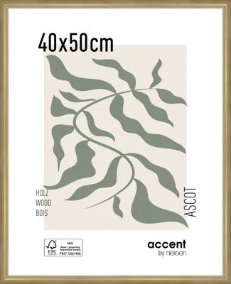 Produktbild von accent by nielsen Holz Bilderrahmen Ascot, 40x50 cm, Gold