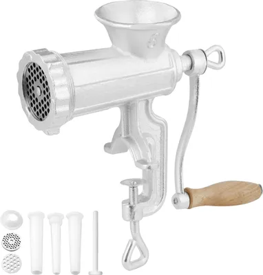Obrázek produktu pro Ruční mlýnek na maso, litina, výška 10,7 cm, šířka 16 cm, hloubka 10,7 cm, hmotnost 2,5 kg