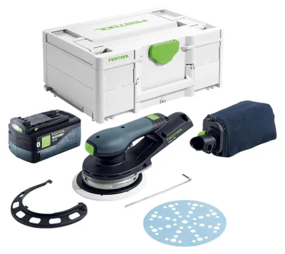 Obrázok produktu pre Festool ETSC 2 150-Basic akumulátorová orbitálna brúska 18 V 150 mm bez kefiek + 1x akumulátor 5,0 Ah + systainer - bez nabíjačky