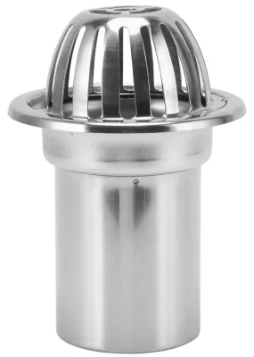 Productafbeelding van Dakgootuitloop - Afvoerkap voor dakkoepel zonder verstopping - Afvoer voor balkon en regenopvangbak - RVS, rond, 4 inch