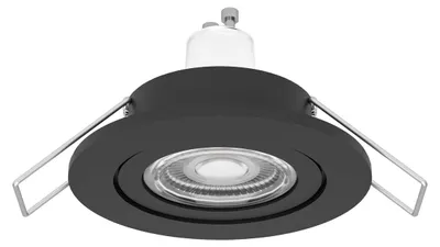 Obrázek produktu pro Vestavná bodová svítilna Barranco, černá, průměr 8,4 cm, stupeň krytí IP44, teplota chromatičnosti 3000K