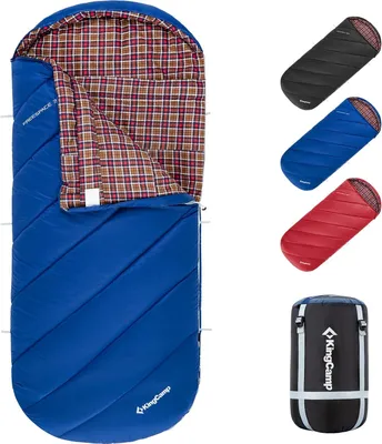 Image de Sac de couchage XL, pour 3 à 4 saisons, extra large pour adultes, confortable et chaud, idéal pour le camping et la randonnée