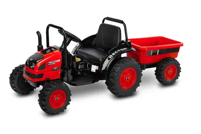 Produktbild von Toyz HECTOR Elektrischer Kindertraktor mit Anhnger, Fahrzeug - Rot