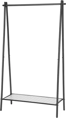 Zdjęcie produktu dla Wielofunkcyjny wieszak na ubrania STEEW 92,5x153 cm czarny