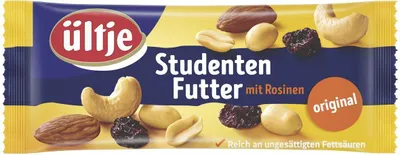 Produktbild von ültje Studentenfutter Original Nuss Kernmischung mit Rosinen 50g