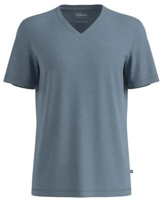 Produktbild von s.Oliver Herren T-Shirt – Big Size Fit, Baumwollmix, Logo-Applikation