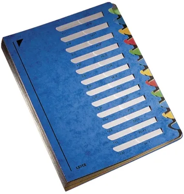 Immagine prodotto di Leitz 5912-00-35 5912 Deskorganizer Color 1-12 - 12 Fächer, Pendarec-Karton (RC), blau