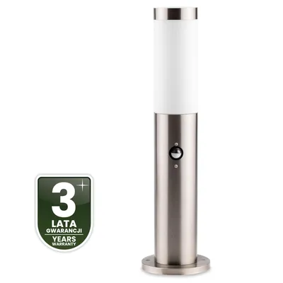 Produktbild von LUMILED Standleuchte Außen 45cm Pollerleuchte mit Bewegungsmelder IP44 Edelstahl E27 Gartenleuchte Silber Stehleuchte Wegeleuchte Außenleuchte
