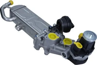 A car part, likely an EGR cooler, is shown against a white background.