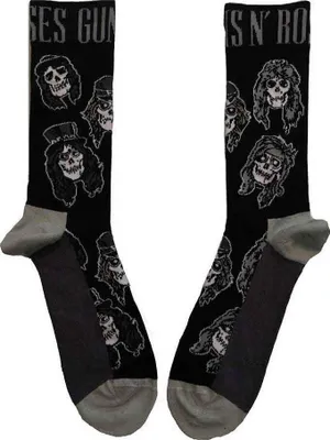 Produktbild von Guns N' Roses Skulls Band Monochrome Black 40-45 Socken