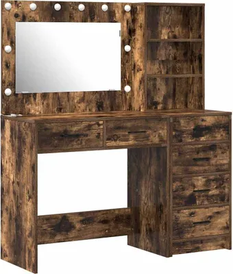 Obrázek produktu pro vidaXL Toaletní stolek s policí hnědý 78,5 x 41 x 135 cm Materiál na bázi dřeva