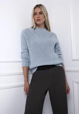 Produktbild von Street One Strickpullover 'Mouline Pullover', A303698, frosted blue, Gr. 36