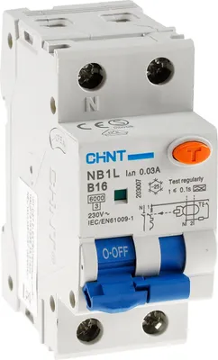 Produktbild von ChiliTec 23393 Leitungsschalter- FI Kombination +N B16 16A, 1-polig für DIN Trägerschiene