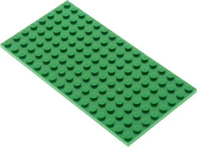 Produktbild von 1x Lego Bau Platte 8x16 beidseitig bebaubar grün Minecraft 4610602 92438