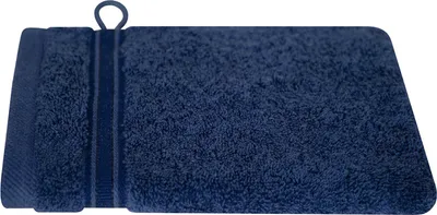 Produktbild von Waschhandschuh Frottee 16x21 Baumwolle  450 g Waschlappen Siena tintenblau