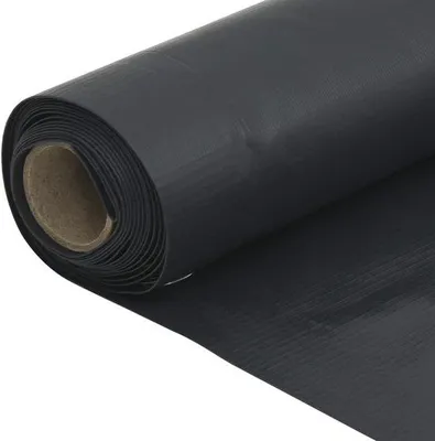Productafbeelding van Waterdichte balkonrolgordijn 120x400 cm - Anthraciet - Waterdichte textielrolgordijn met Polyurethancoating - UV-bestendig en winddicht - inclusief 12 meter touw en aluminium oogjes