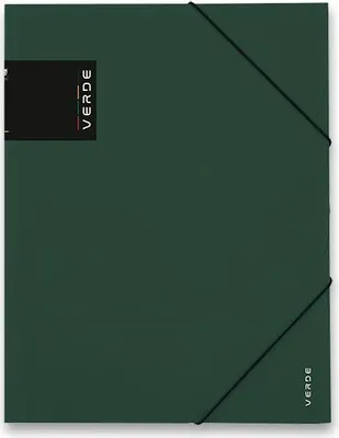 Zdjęcie produktu dla teczka z 3 klapkami Verde A4, zielona