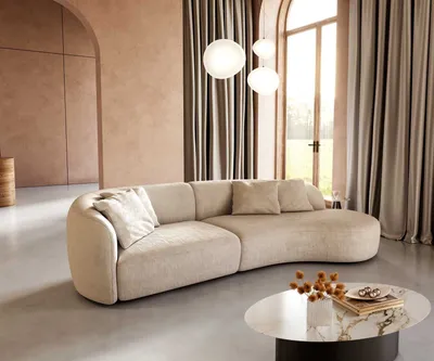 Produktbild von DELIFE Sofa Mairi 330x160 cm Cord Beige