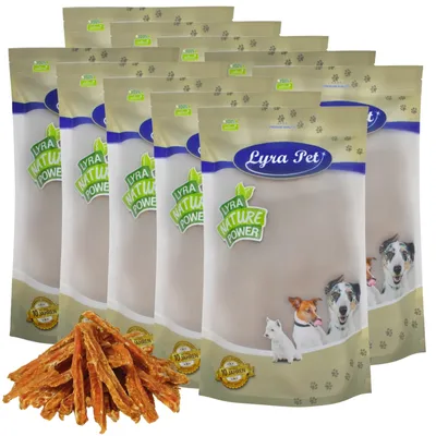 Produktbild von 10 kg Lyra Pet® Hühnerbruststreifen