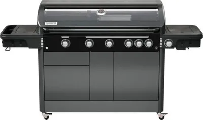 Produktbild von Gasgrill TENNEKER Halo TG-5 U mit 5 Brenner, Power Zone , Infrarot-Rückbrenner+ , gusseiserner Rost, GN-Behältersystem,