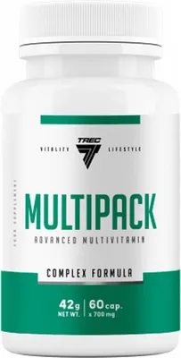 Produktbild von Trec Nutrition Multipack (60 Caps) Unflavoured - Vitamine,  Mineralien & Gesundheit - Vitamine & Mineralien-Komplex